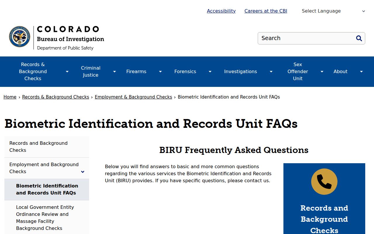 Yuma County sex offender registry and CBI records FAQ