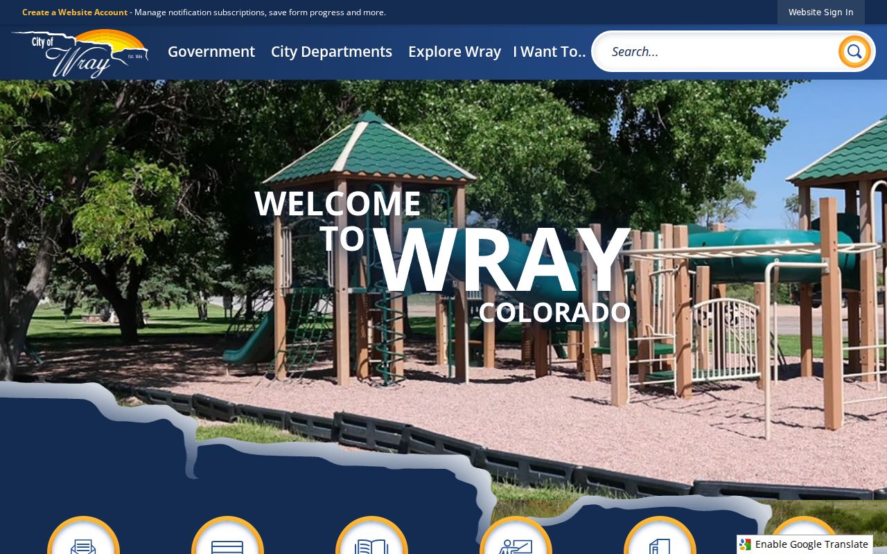 Official City of Wray website representing the county-seat court destination for Yuma cases